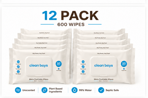 Men’s Flushable Wipes.