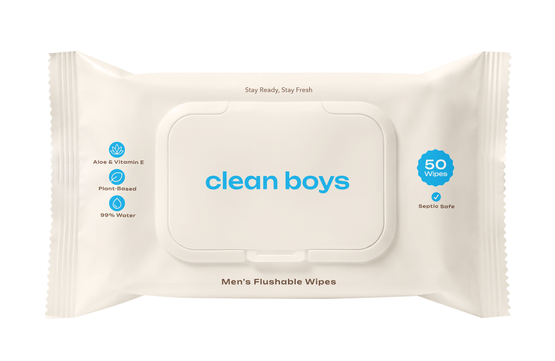 Men’s Flushable Wipes.