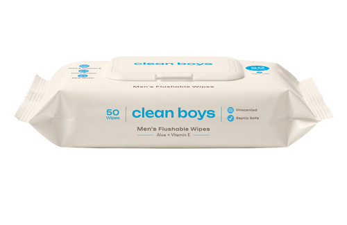 Men’s Flushable Wipes.
