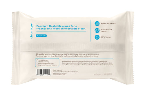 Men’s Flushable Wipes.