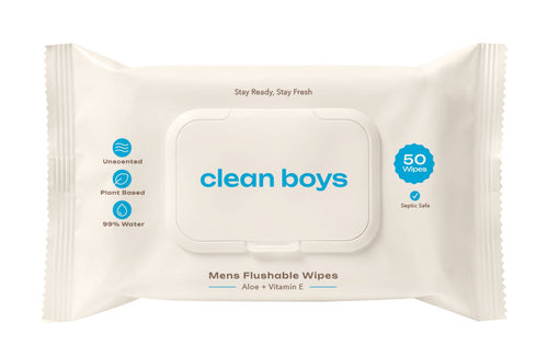 Men’s Flushable Wipes.